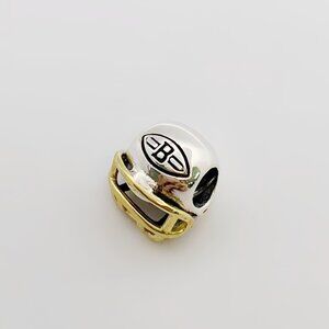 Pandora Cleveland Browns Charm Football Helmet Bead Charm Pendant S925 Sterling